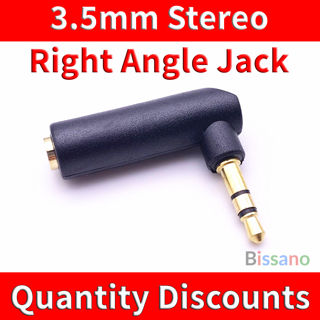 Picture of 3.5mm Stereo Male to Female Right Angle Audio Adaptor
